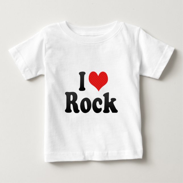 T-shirt Pour Bébé J'aime la roche (Devant)