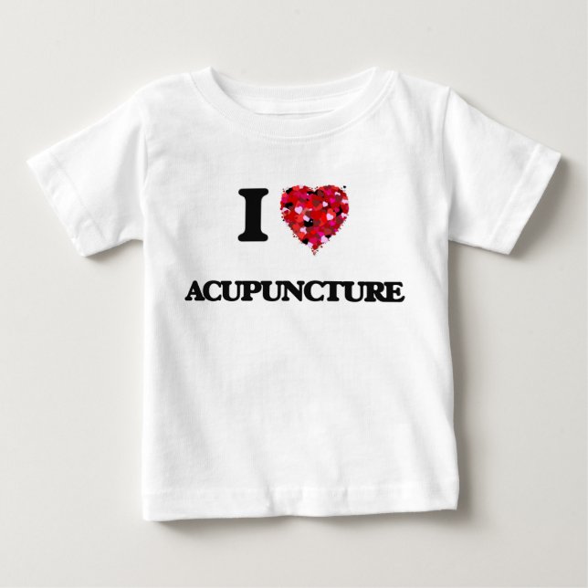 T-shirt Pour Bébé J'aime l'acuponcture (Devant)