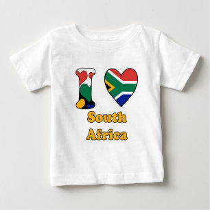 T-shirt Pour Bébé J'aime l'Afrique du Sud