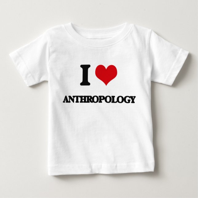 T-shirt Pour Bébé J'aime l'anthropologie (Devant)