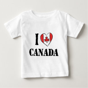 T-shirt Pour Bébé J'aime le bébé de T-shirt du Canada