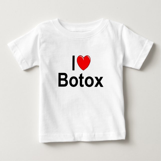 T-shirt Pour Bébé J'aime le botox (de coeur) (Devant)