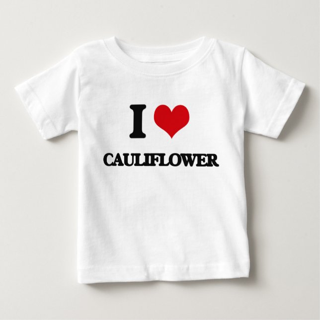 T-shirt Pour Bébé J'aime le chou-fleur (Devant)