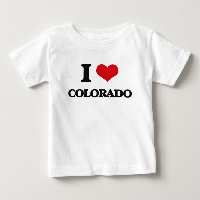 T-shirt Pour Bébé J'aime le Colorado (Devant)