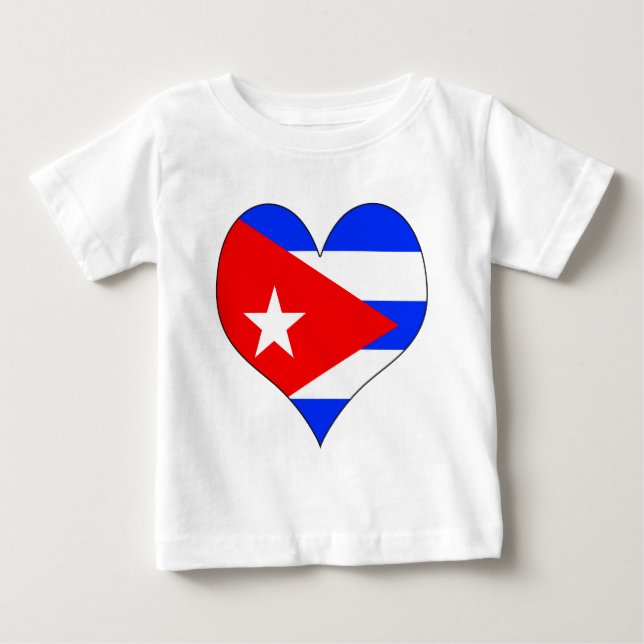 T-shirt Pour Bébé J'aime le Cuba (Devant)