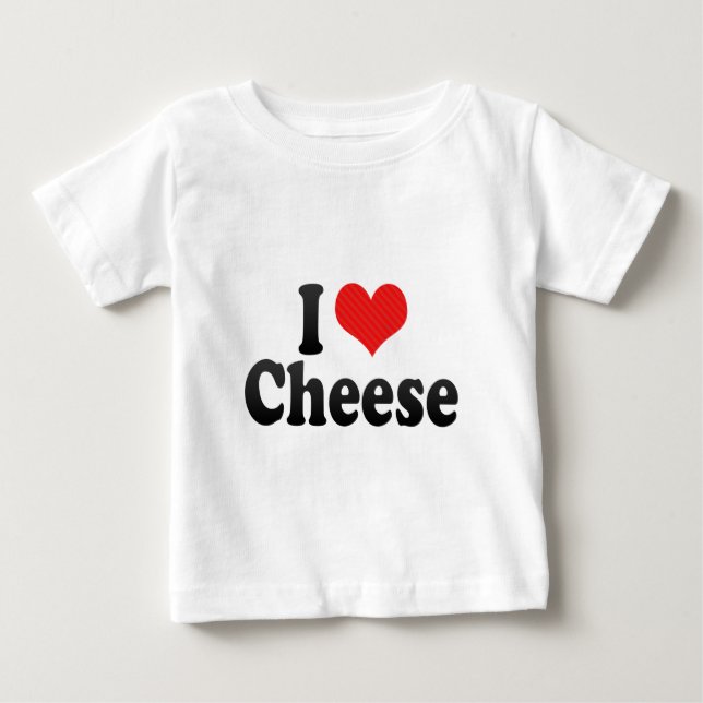T-shirt Pour Bébé J'aime le fromage (Devant)