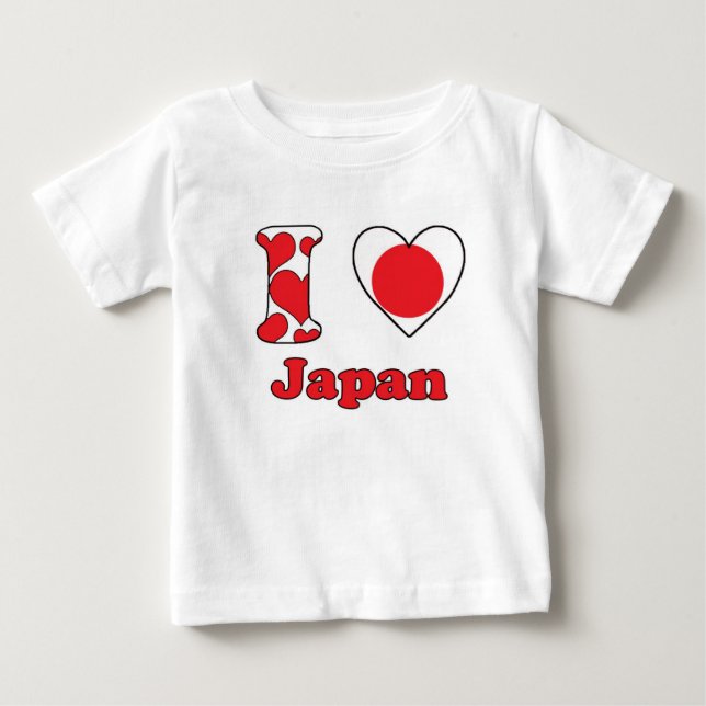 T-shirt Pour Bébé J'aime le Japon (Devant)