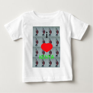 T-shirt Pour Bébé J'aime le Kenya