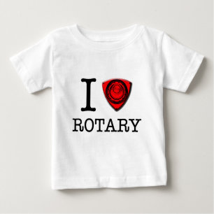 T-shirt Pour Bébé J'aime le moteur rotatoire