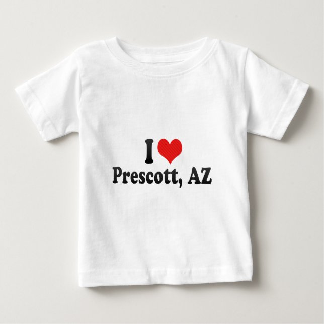T-shirt Pour Bébé J'aime le Prescott, AZ (Devant)