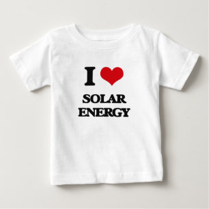 T-shirt Pour Bébé J'aime l'énergie solaire