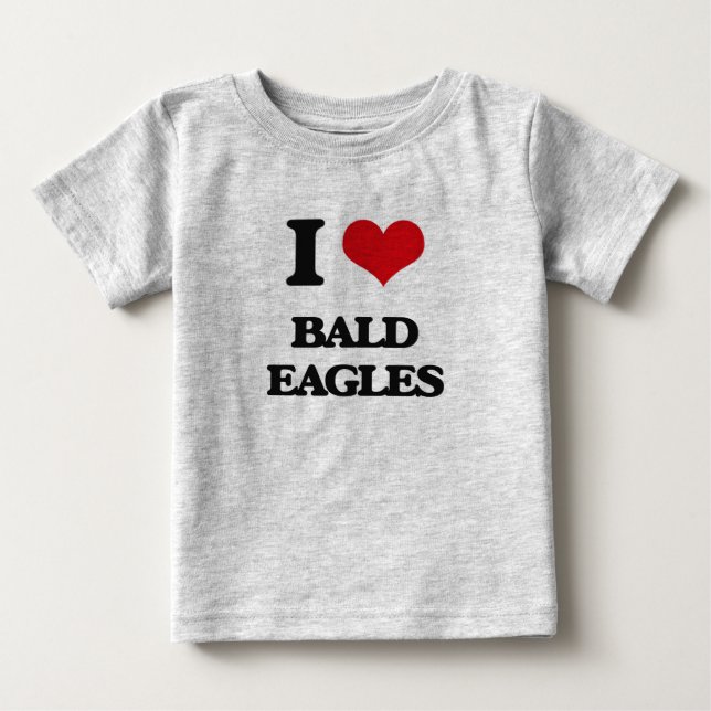 T-shirt Pour Bébé J'Aime Les Aigles À Balles (Devant)