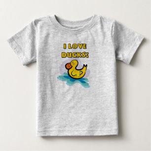 T-shirt Pour Bébé J'aime les canards