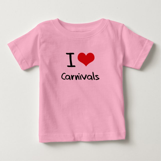 T-shirt Pour Bébé J'aime les carnavals (Devant)