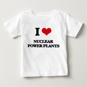 T-shirt Pour Bébé J'aime les centrales nucléaires