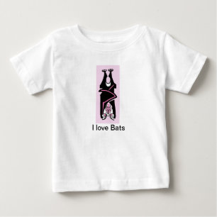 T-shirt Pour Bébé J'aime les chauves-souris - Halloween-