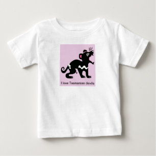 T-shirt Pour Bébé J'aime les diables de Tasmanie - Australie - Amour