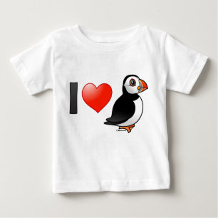 T-shirt Pour Bébé J'aime les macareux