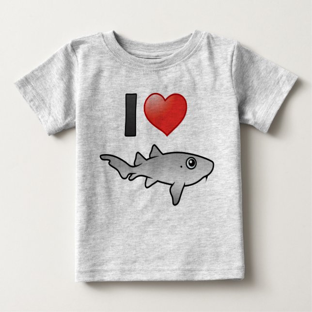 T-shirt Pour Bébé J'aime les requins infirmières (Devant)