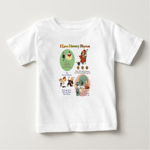 T-SHIRT POUR BÉBÉ J'AIME LES RYMES DE NURSERY (#3)