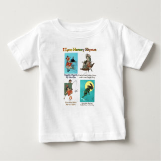 T-SHIRT POUR BÉBÉ J'AIME LES RYMES DE NURSERY (#4)