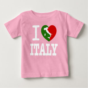 T-shirt Pour Bébé J'aime l'Italie