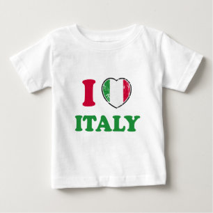 T-shirt Pour Bébé J'aime l'Italie
