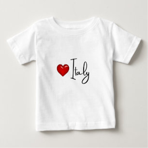 T-shirt Pour Bébé J'aime l'Italie