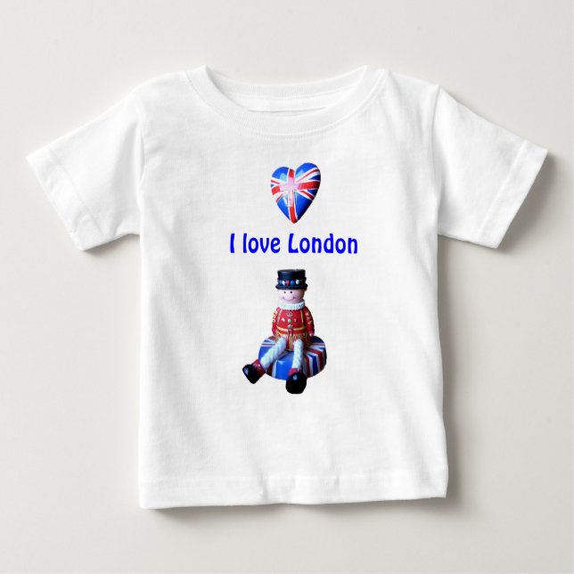 T-shirt Pour Bébé J'aime Londres, t-shirt bébé à manches longues (Devant)
