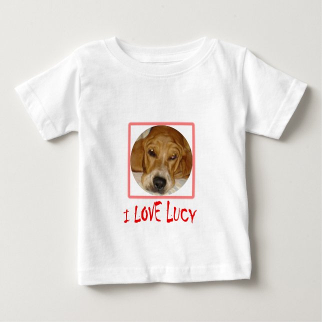 T-shirt Pour Bébé j'aime Lucy (Devant)