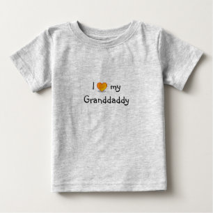 T-shirt Pour Bébé J'aime ma chemise de Granddaddy