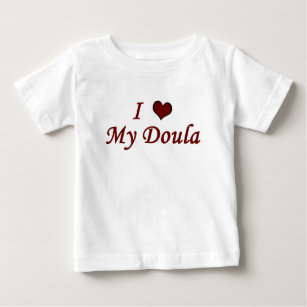 T-shirt Pour Bébé J'Aime Ma Doula