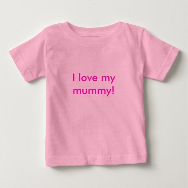 T-shirt Pour Bébé J'aime ma maman ! (Devant)