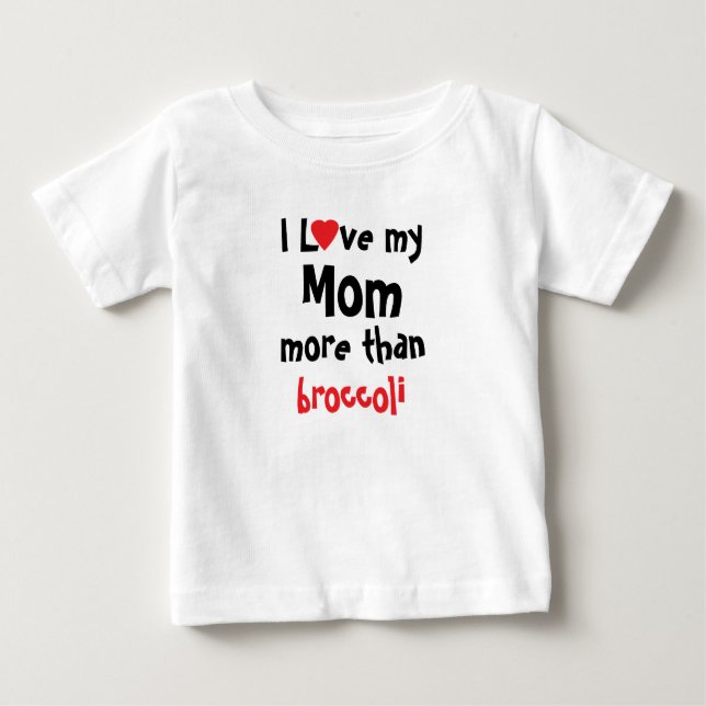 T-shirt Pour Bébé J'Aime Ma Mère Drôle (Devant)