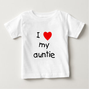 T-shirt Pour Bébé J'aime ma tante