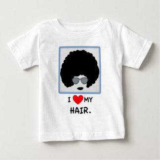 T-shirt Pour Bébé J'aime mes cheveux - Afro