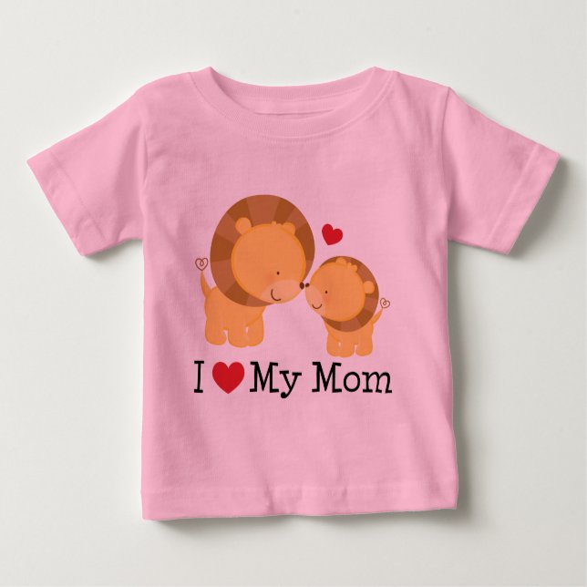 T-shirt Pour Bébé J'aime mes enfants de maman (Devant)