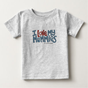 T-shirt Pour Bébé J'aime mes mamans
