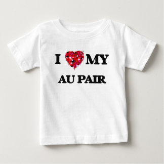 T-shirt Pour Bébé J'aime mes paires d'Au