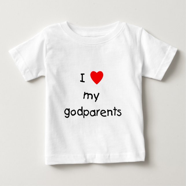 T-shirt Pour Bébé J'Aime Mes Parents (Devant)