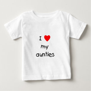 T-shirt Pour Bébé J'aime mes tantes