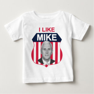 T-shirt Pour Bébé J'Aime Mike Shield