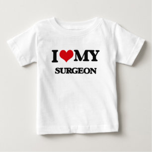 T-shirt Pour Bébé J'aime mon chirurgien