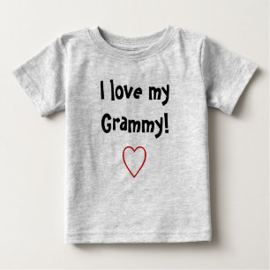 T-shirt Pour Bébé J'aime mon Grammy