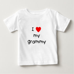 T-shirt Pour Bébé J'aime mon Grammy
