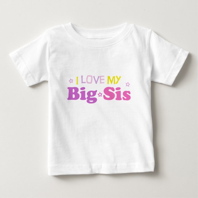 T-shirt Pour Bébé J'aime mon gros chien bébé Tee (Devant)
