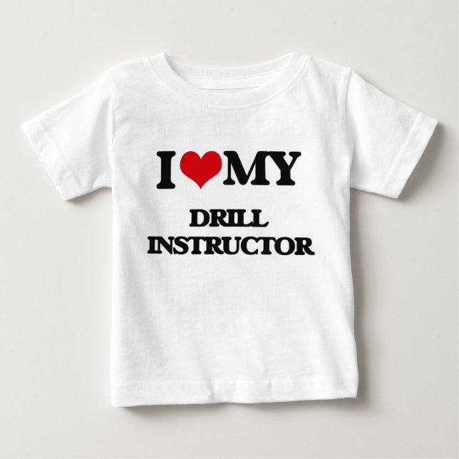 T-shirt Pour Bébé J'aime mon instructeur de foret (Devant)