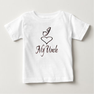T-shirt Pour Bébé J'Aime Mon Oncle