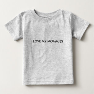 T-shirt Pour Bébé J'AIME MON onsie de MÈRES