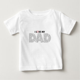 T-shirt Pour Bébé J'aime mon papa